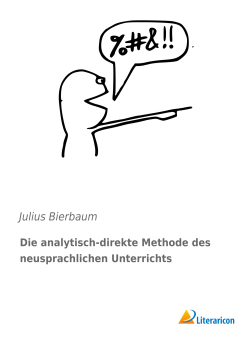 Die analytisch-direkte Methode des neusprachlichen Unterrichts