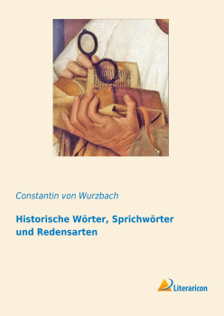 Historische Wörter, Sprichwörter und Redensarten
