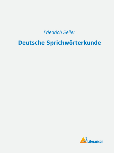 Deutsche Sprichwörterkunde